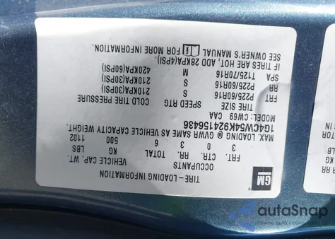 2002 Buick Park Avenue from USA, damaged, VIN 1G4CW54K924156436